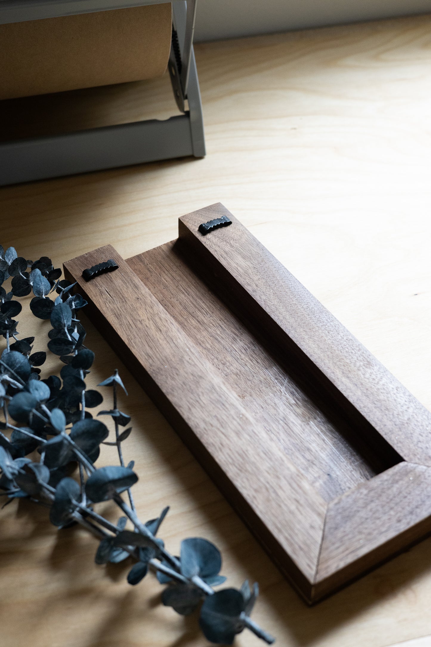 Walnut Wall Pocket 12 Inch