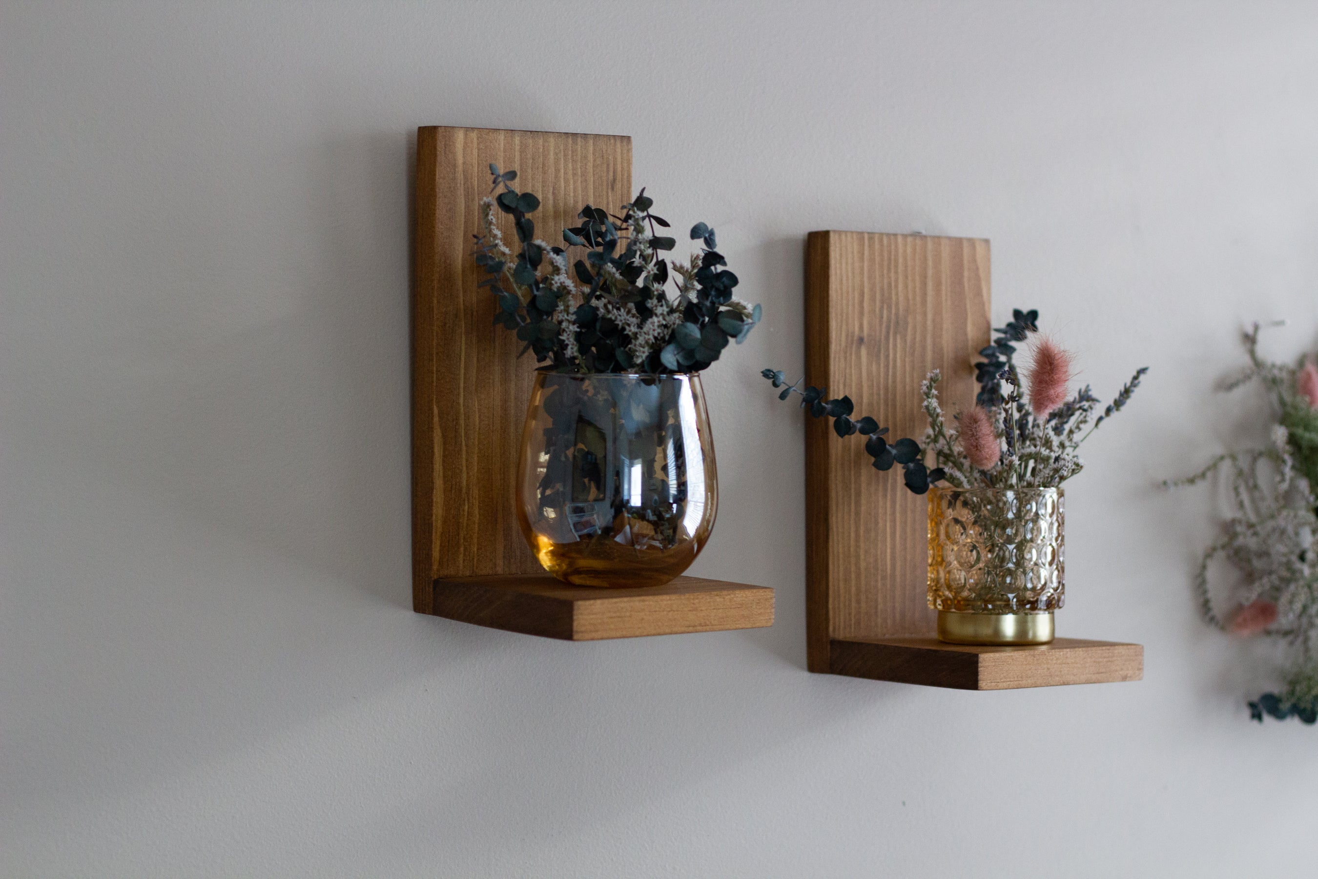 hanging plant wall shelf Small Wall Hanging Shelf