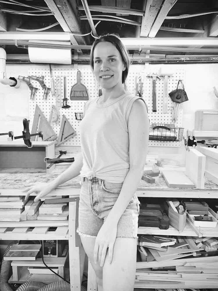 Female Woodworker in Woodshop