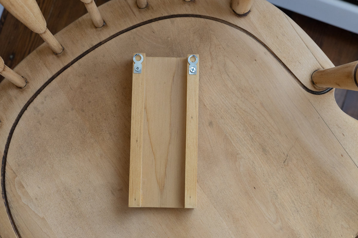 Short Slim 8 Inch Wood Wall Pocket with Preserved Eucalyptus ...