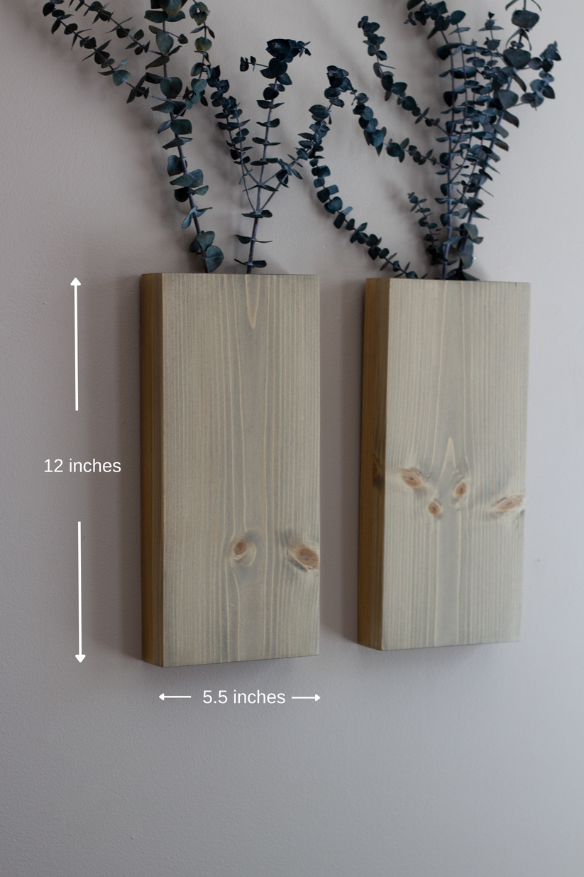 Wood Wall Pocket 12 Inch Stained Finish – Carpenter Katie Co.