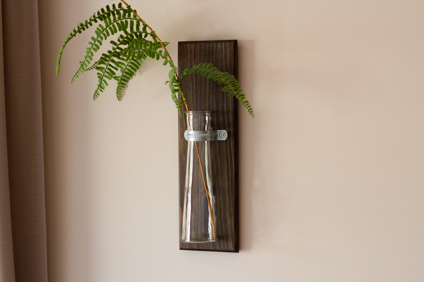 Wall Hanging Vase with Metal Strap