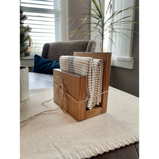Simple Wood Napkin Holder for Kitchen or Dining Table